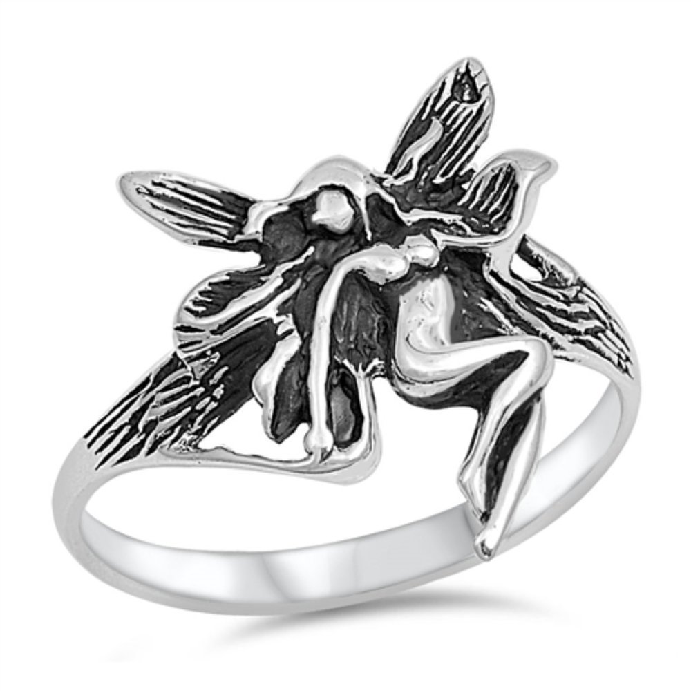 Sterling Silver Fairy Ring 925 Fashion Band